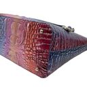 Brahmin  Duxbury Satchel Bag Dreamer Ombre Melbourne Rainbow Leather Photo 4