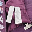 The Loft Ann‎ Taylor Pencil Skirt Women's Size 6 Plum Embroidered Floral Lined Mini Photo 4