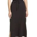 Vince  Sleeveless Pima Cotton Midi Tank Dress in Black Photo 0