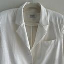 Storets  Brianna Oversized Cotton Blazer in White Size S/M Women's Photo 7