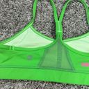 Lululemon  flow y bra bright green soulcycle sports bra women’s size 6 nulu yoga Photo 2