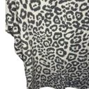 Harper Haptics by Holly  V-Neck Leopard Print Short Sleeve Gray Soft Tee Shirt Photo 13