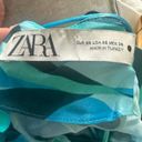 ZARA the Safia blue swirly dress Photo 3