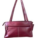 Liz Claiborne Vintage Red Leather Handbag Shoulder Bag Y2K Photo 1