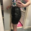 Winlit Black Leather Skirt Photo 11