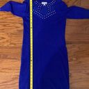 Allison Brittney Blue sweater dress size M Photo 9