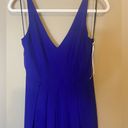 Adelyn Rae  V-Neck Pleated Gown - Cobalt Blue Photo 6