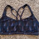 Lululemon ‼️ Free To Be Bra Stained Glass Love Nightfall Black‼️ Photo 3