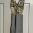 Lucy in the Sky  Gold Lace Maxi Dress in Grey Photo 2