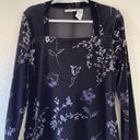 Kathie Lee Collection  vintage 90s velour floral midi dress size medium Photo 1