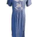 Vintage Blue  Cactus Denim Long Maxi Dress Photo 0