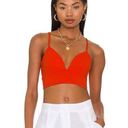 Susana Monaco  Revolve wide strap tank top Sugar Orange jersey size small 1171 Photo 0