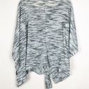 Willow & Sage Women’s Tie Front Gray Cape Size L Photo 4