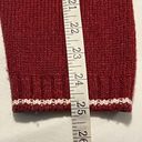 Croft & Barrow  Womens Cardigan Sweater Large Red Full Zip Snowman Ugly Christmas Photo 11