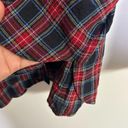 J.Jill  Plaid Buttoned Tied Blouse Size Large Petite Cotton Blend Photo 6