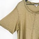 Skinny Girl  Minimalist Reverse Stitch Top in Silver Sage Wash XL Photo 1