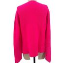 Generation Love  Sadie Cashmere & Wool Asymmetric Sweater Hot Pink Medium Photo 5