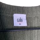 CAbi  100% Cotton Olive Button Up Cable Knit Cardigan V-Neck Long Sleeve Solid XS Photo 6