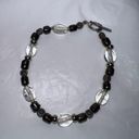 Toggle Closure Hematite and Glass Anklet Photo 2