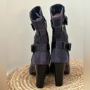 Pour La Victoire  Roslyn Buckle Wrap Blue Suede Boot Size 6.5 Photo 4