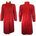 Edge 1980s The Waters  Vintage Red Quilted Down Puffer Coat size small Photo 1