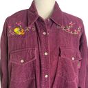 Looney Tunes Vintage 90s  Tweety Bird Western Shirt XL Purple Pearl Snap Pockets Photo 1