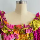 Unique Vintage Plus Size 1970s Floral Off Shoulder Crop Top- Size 3X (20)- NWT Photo 1