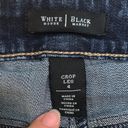 White House | Black Market  Women’s Distressed Dark Wash Crop Leg Denim Jeans Photo 13