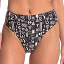 ONIA NWT  Sabrina Swim High Waist Geo Bikini Bottom XS Photo 0