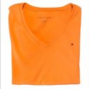 Tommy Hilfiger Casual Orange Slim Fit Short Sleeve V-Neck Tee Photo 7