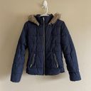 Divided Navy Blue Puffer Jacket  Photo 1