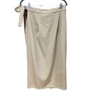 SheIn  Tan Wrap Skirt with Bow Women’s Size Medium Photo 3