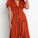 Petal and Pup  Montrose Midi Dress Rust Photo 0