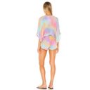 Indah  x REVOLVE Sunday romper pastel tie dye kimono sleeves and surplice top Photo 7