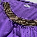 basic editions Y2K Purple Tank With Beaded Neckline Photo 1