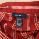 Forever 21 Red And White Striped Shorts Photo 2