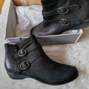 Dansko NIB black suede Faithe casual elegance comfort dual strap buckles boots, sz 42 Photo 2