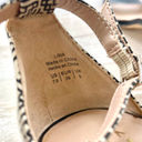 mix no. 6  Lina‎ Patterned Ankle Strap Dress Sandals | Black/Ivory 7.5 Photo 5