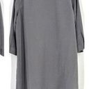 J.Jill  ruffle front gray midi dress size 1X career Lagenlook mature a-line Photo 1