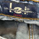 LEI Vintage 90's Y2K Low Rise Flare Leg Studded Jeans size 3 Blue Photo 5