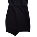 Bisou Bisou  Dress Black Sleeveless Asymmetrical Envelope Hem LBD Dress Size 10 Photo 7