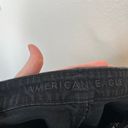 American Eagle black straight mom jeans size 6 long Photo 9