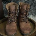 Born Shoes Born Lace Up Distressed Leather Boots  Photo 0