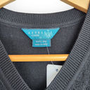 American Vintage Vintage Astra Black Wool Tapestry Pattern V Neck Sweater Vest M Photo 6