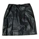 Talula  Faux Leather Black High Waist Mini Skirt Photo 0