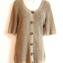 Michael Kors  all seasons gold open knit button down ca… Photo 2