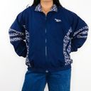 Reebok 1990s Vintage  Navy Blue Windbreaker Jacket Large Bloke Sportswear Retro Photo 9