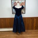 Alfred Angelo Stunning Vintage 1980s  Taffeta & Velvet Gown! Photo 4