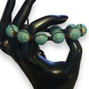 BaubleBar Turquoise Shamballa Bead Bolo Bracelet Photo 1