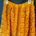 New York & Co. Stretch Yellow Skirt Sz Medium Photo 2